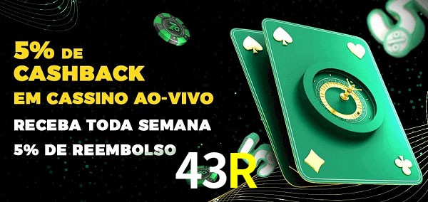 Promoções do cassino ao Vivo 43R
